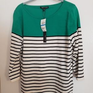NWT Cable & Gauge 3/4 sleeved top